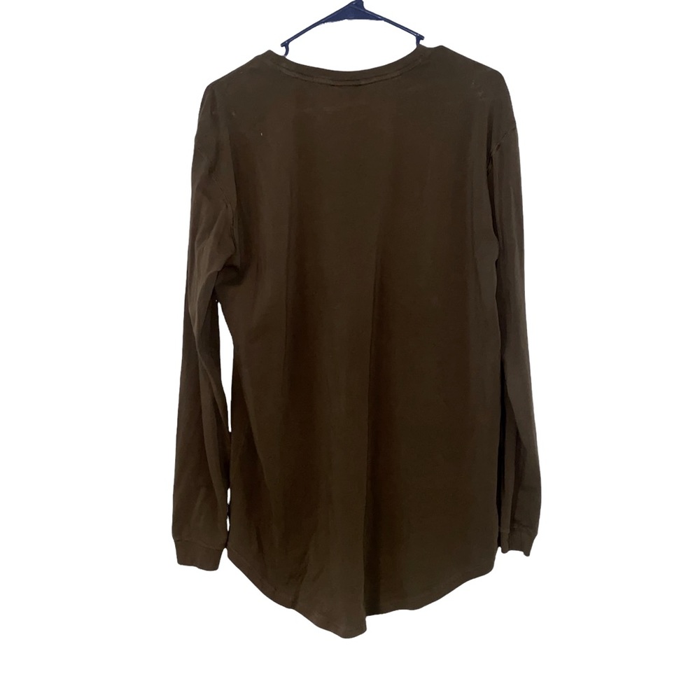 Army green mens long sleeve